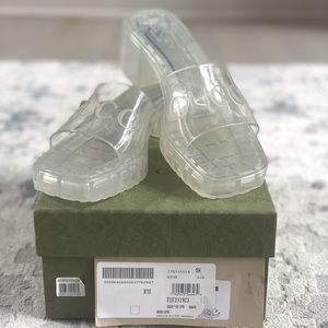 Gucci Logo Clear Sandal